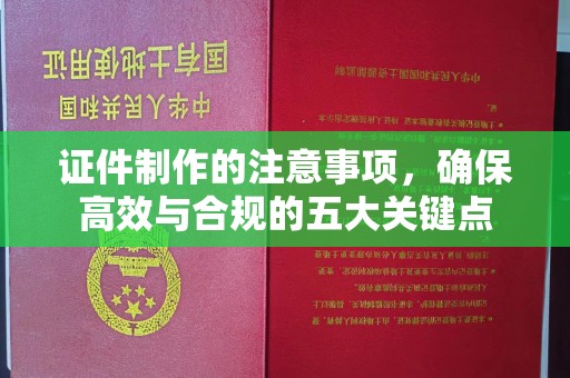 陵川证件制作的注意事项，确保高效与合规的五大关键点