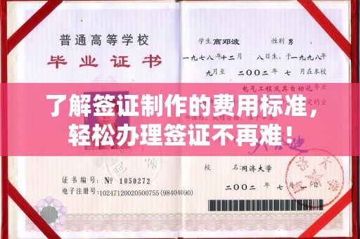 陵川了解签证制作的费用标准，轻松办理签证不再难！