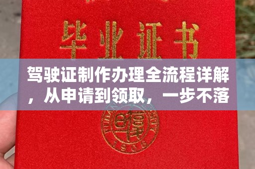 陵川驾驶证制作办理全流程详解，从申请到领取，一步不落